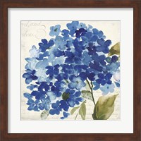 Framed 'Hampton Hydrangea II' border=