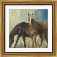 Framed 'Horses II' border=