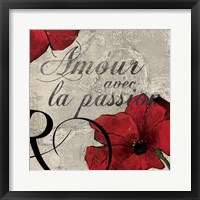 Amour Passion Framed Print