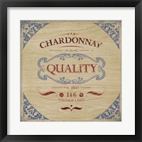 Framed 'Chardonnay' border=