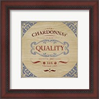 Framed 'Chardonnay' border=