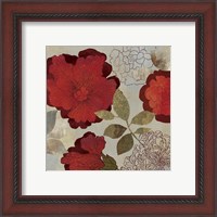 Framed 'Rosa II' border=