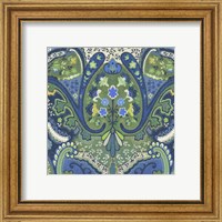 Framed 'Garden Mosaic I' border=