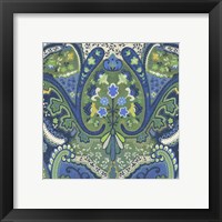 Framed 'Garden Mosaic I' border=