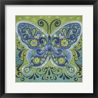 Framed 'Butterfly Mosaic' border=