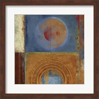 Framed Oribis Orange and Blue