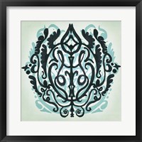 Framed 'Ornamental Navy Pattern III' border=