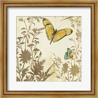 Framed 'Butterfly in Flight I' border=