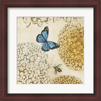 Framed 'Butterfly in Flight II' border=