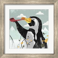 Framed 'Penguin Stroll' border=