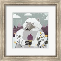 Framed 'Polar Bear' border=