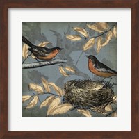 Framed 'Songbird Fable II' border=