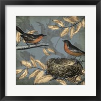 Framed 'Songbird Fable II' border=