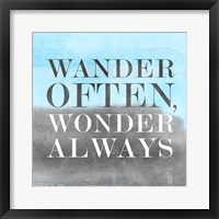 Framed 'Wander BG II' border=