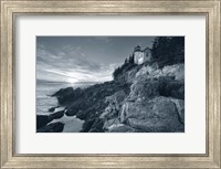 Framed Bass Harbor Head Sunset with Border