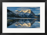 Framed Kananaskis Lake Reflection