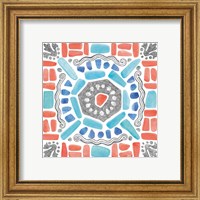 Framed 'Coastal Sea Life X' border=