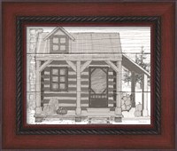 Framed 'Fall Cabin II' border=