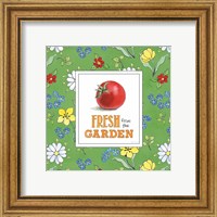 Framed 'Fresh From the Garden V' border=