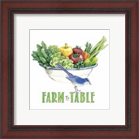 Framed 'Fresh From The Garden IV' border=