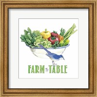 Framed 'Fresh From The Garden IV' border=