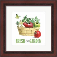 Framed 'Fresh From The Garden I' border=