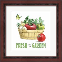 Framed 'Fresh From The Garden I' border=