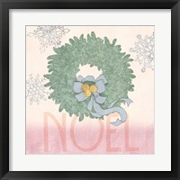 Framed 'Pastel Christmas IV' border=