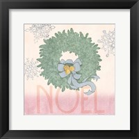 Framed 'Pastel Christmas IV' border=