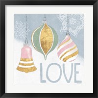 Framed 'Pastel Christmas III' border=