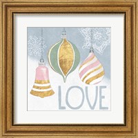 Framed 'Pastel Christmas III' border=