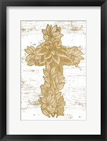 Framed Holiday Cross II