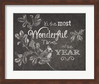 Framed 'Chalkboard Christmas Sayings VI' border=