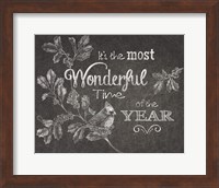 Framed Chalkboard Christmas Sayings VI