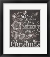 Chalkboard Christmas Sayings II Framed Print