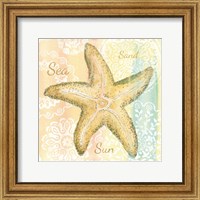 Framed 'Golden Treasures Inspiration VI' border=