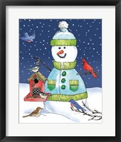 Framed Lodge Snowmen II