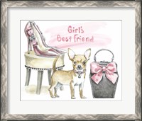 Framed 'Glamour Pups VI' border=