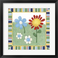 Framed 'Americana Garden II With Border' border=