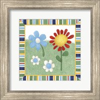 Framed 'Americana Garden II With Border' border=