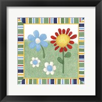 Framed 'Americana Garden II With Border' border=