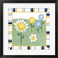 Framed 'Americana Garden III With Border' border=