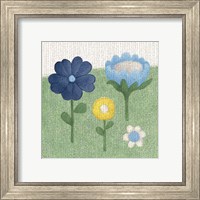 Framed 'Americana Garden IV' border=