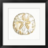 Framed Golden Treasures VII on White