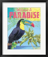 Framed Island Time Tucan II Bright