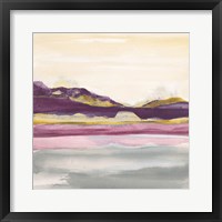 Framed Purple Rock Dawn II Gold