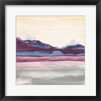 Framed 'Purple Rock Dawn II' border=