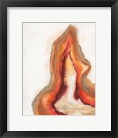 Framed Watercolor Geode VI