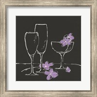 Framed 'Champagne Please' border=