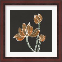 Framed 'Lotus on Black IV' border=